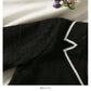 Korean color matching stripe suit collar single breasted cardigan jacket  2122
