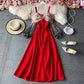 Sexy schulterfreies Swingkleid mit Strapsen 3412