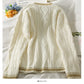 Rautenkarierter Pullover mit langen Ärmeln 1765