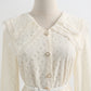 White lace dress with slim waist fairy skirt  2217