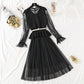 Knee Skirt vest suit two piece set super sweet  2289
