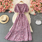 Retro waist, slim temperament, elegant long skirt  3073