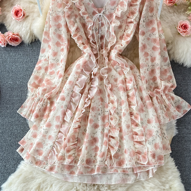 Sweet age reducing waist band A-line skirt  3070