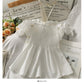 French minority ear side hanging neck beautiful back skirt top  2702