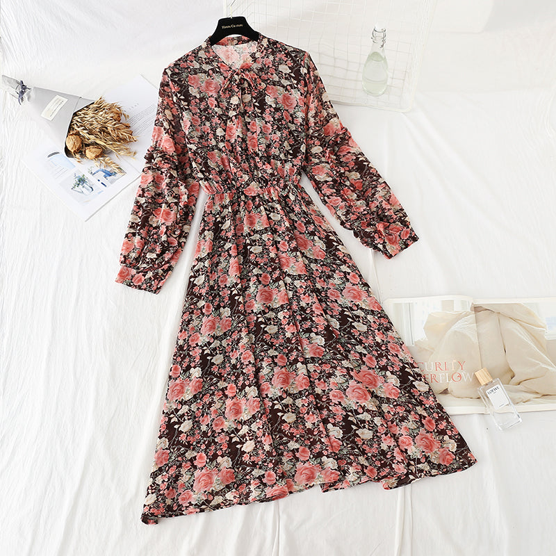 The new lace up chiffon skirt is thin and gentle, with a skirt inside  2310