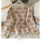 Women's autumn bound Beaded loose thin sweater with wavy edge  1747