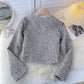 Shoulder padded jacket women's autumn new versatile top  1551