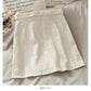 Retro leisure high waist bandage slim A-line skirt  2634
