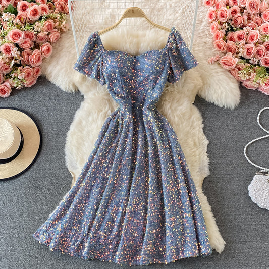 Light luxury high-end dress sequins  2899