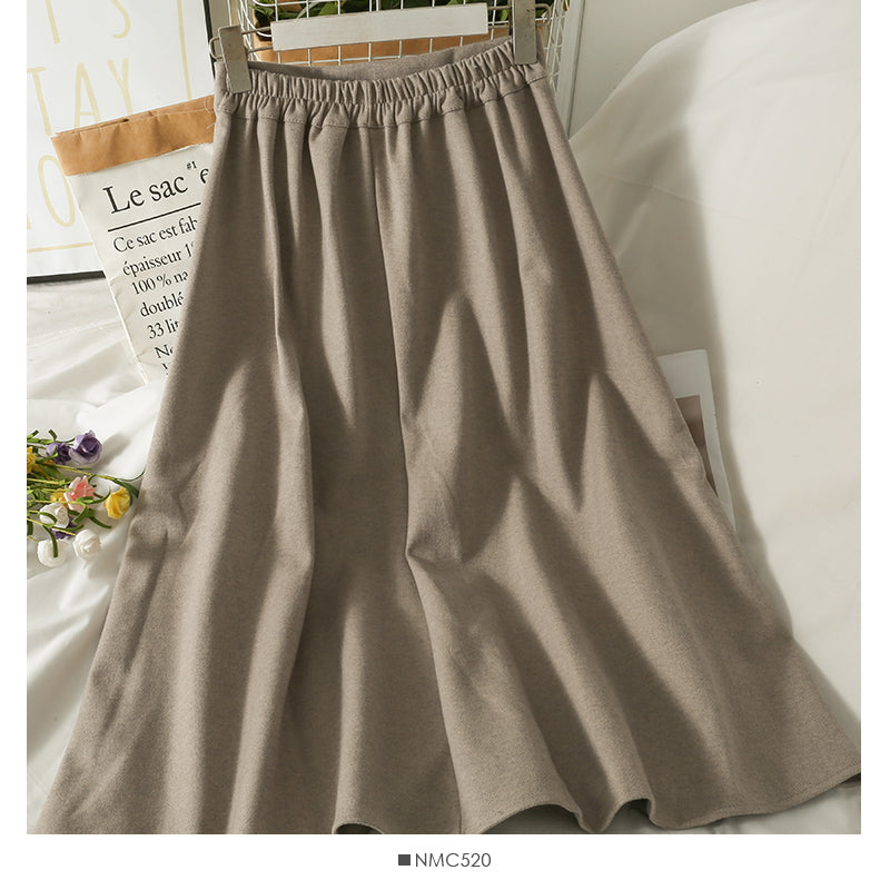 High waist medium length breasted skirt for women  2511