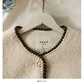 Seasonal bright silk trimmed lamb wool loose coat  2112