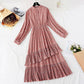 Chiffon Dress Japanese soft wind floral skirt  2379