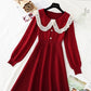 Solid color thin bottomed sweater with temperament slim skirt  2308