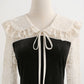 Fake two piece lace skirt stitching velvet dress method  2282