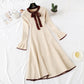 Knitted dress women's new French retro knee length wool dress  2144