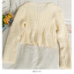 Sweater women's autumn short single breasted long sleeved cardigan top  1970