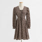 Dress long sleeve bandage floral FAIRY DRESS Vintage Chiffon  2428