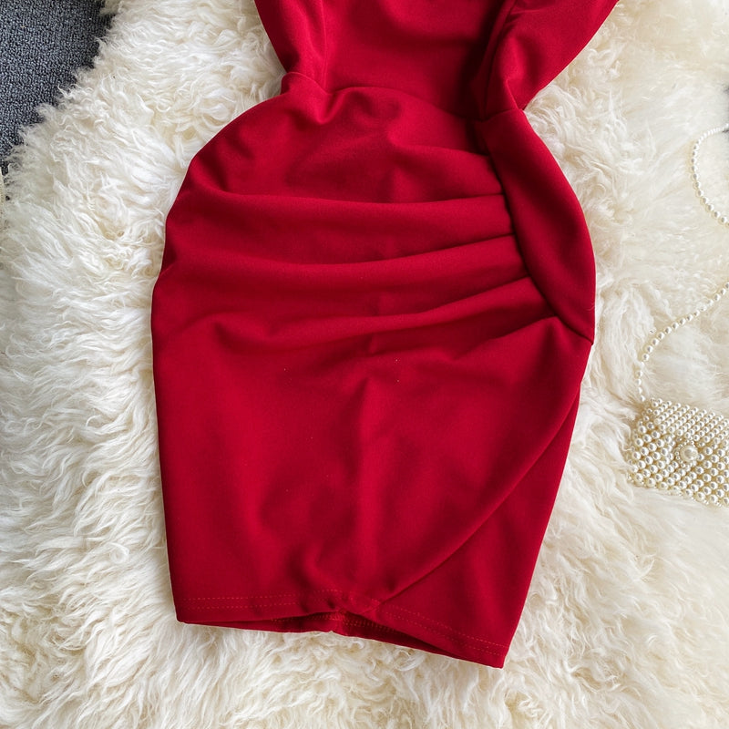 Sexy backless tight Hip Wrap Skirt short  2734