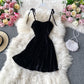 Französisches Vintage Hepburn kleines schwarzes Kleid 2925