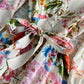 French first love skirt fairy skirt sweet printed bubble sleeve  3166