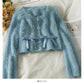 Women's autumn decoration, slim body, short long sleeved sweater  1891