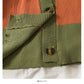 Elegant color contrast single breasted low neck slim fit sweater  2070