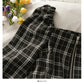 Off shoulder exposed clavicle zipper bubble sleeve top high waist skirt  2490