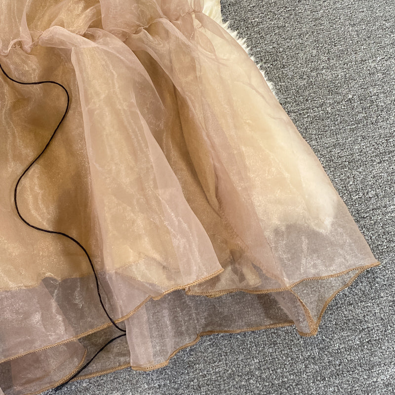 High end light luxury strapless dress  2775