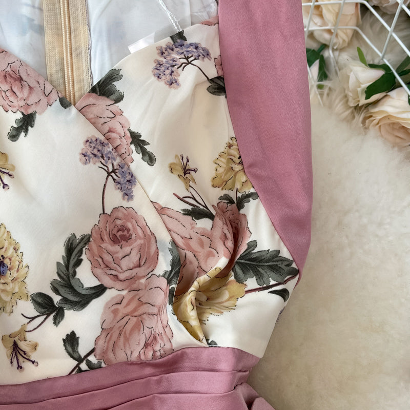 Vintage Halter off shoulder dress  2720