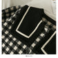 Manteau ample à simple boutonnage avec col de poupée et surpiqûres contrastées 2126