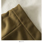 Retro temperament versatile solid color skirt women  2545