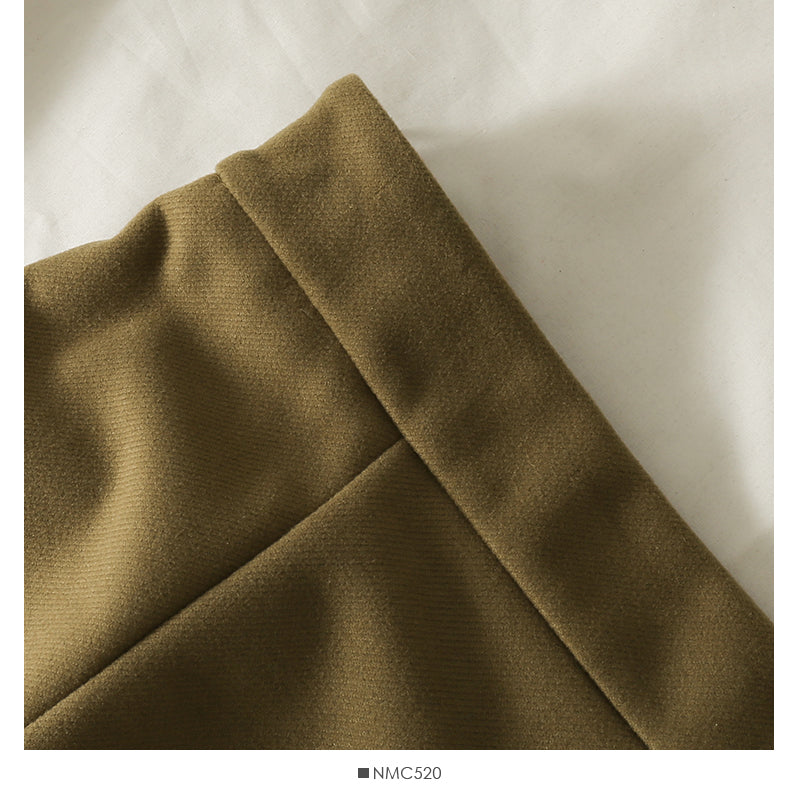 Retro temperament versatile solid color skirt women  2545