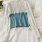 Han Fan contrast color slim wrinkled sweater women  1721