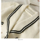 Sweater female stripe loose thin Plush coat  1844