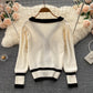 Herbst- und Winter-Schurwollpullover für Damen 1608