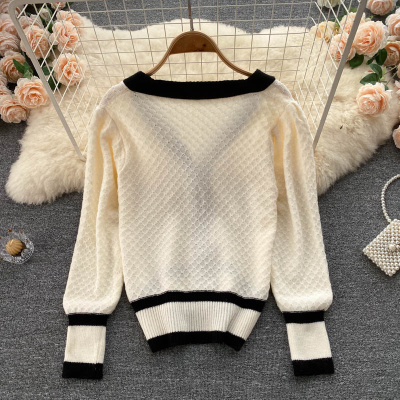 Herbst- und Winter-Schurwollpullover für Damen 1608