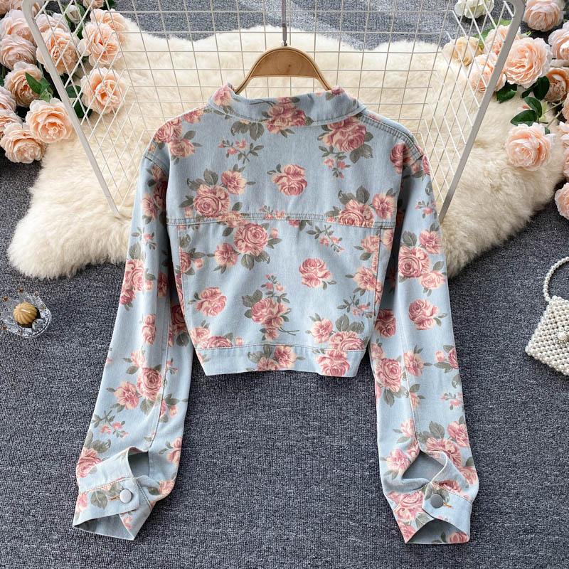 Veste en jean Veste polyvalente pour femme Top 1495