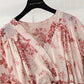 New French retro loose early autumn Chiffon large flower skirt long  2170