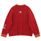 Loose, lazy, kiddie planet embroidered sweater  1439