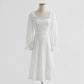 French white first love sweet temperament dress  2156