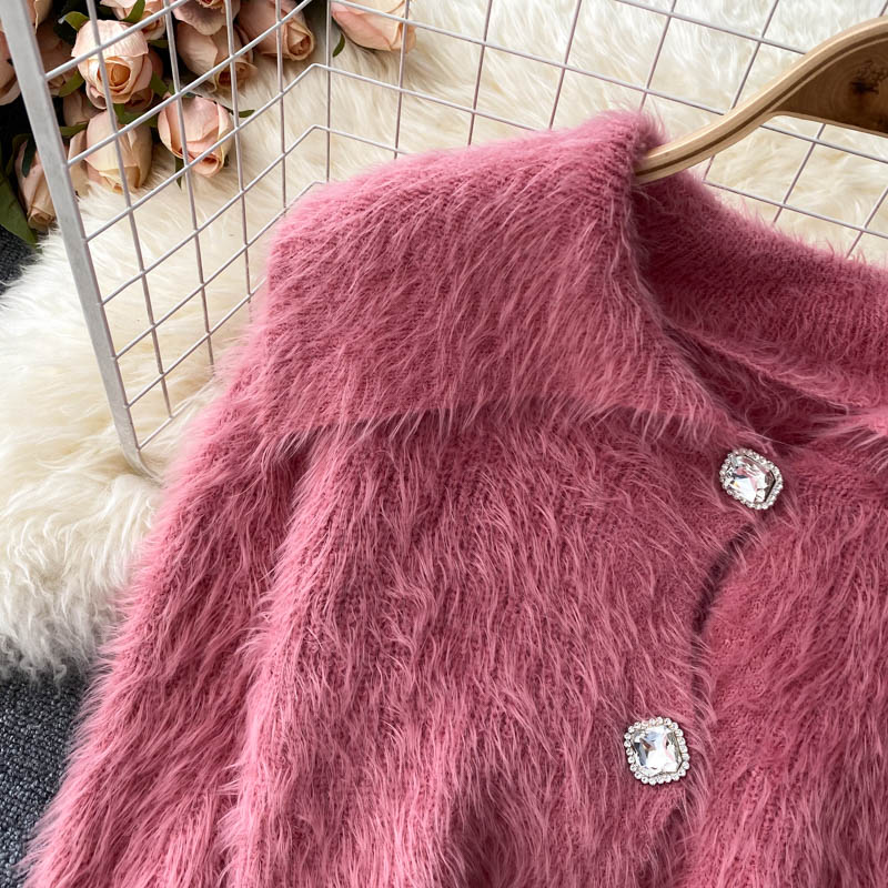 Sanfter und fauler Stil neuer Mohair-Strick 1605