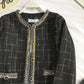 Small fragrant clothes, suit coat, versatile tweed, thin  1643