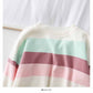 Women's colorful striped long sleeved knitwear  1814