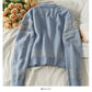 Sweet three-dimensional flower wavelet point short cardigan sweater  2039