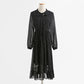 New fairy skirt lace up Chiffon thin floral skirt temperament long skirt  2336