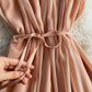 Chiffon strapless dress gentle wind skirt  3036