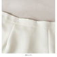 Simple solid color versatile high waist slim A-line short skirt women  2544