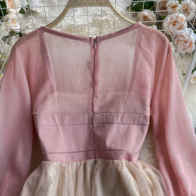Vintage fairy Chiffon waist dress  3006