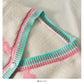 Kurzer, schmaler Strick mit Herz-Print 1757