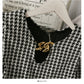 French minority thousand bird lattice short slim and thin blouse for women  2054